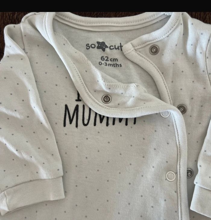 Pyjama grenouillère coton 3 mois - photo numéro 3