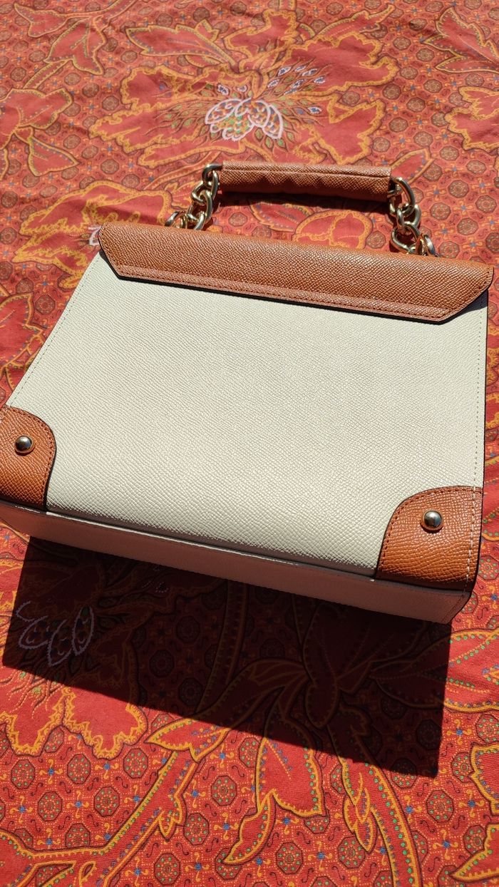 Sac bicolore camel & blanc - photo numéro 8