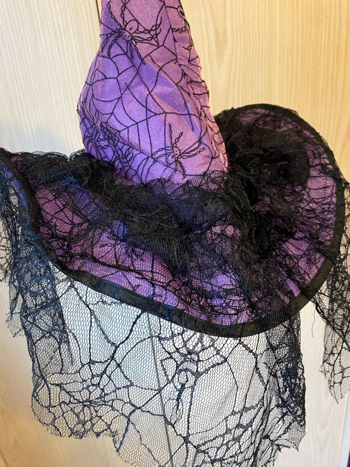 Chapeau d’Halloween  Noir et violet  Pour petite fille  2€ - photo numéro 2