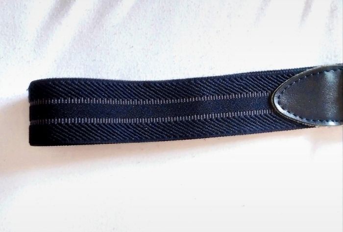 Ceinture élastique bleue marine, ajustable enfant - photo numéro 3