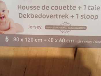 Housse de couette + taie d'oreiller