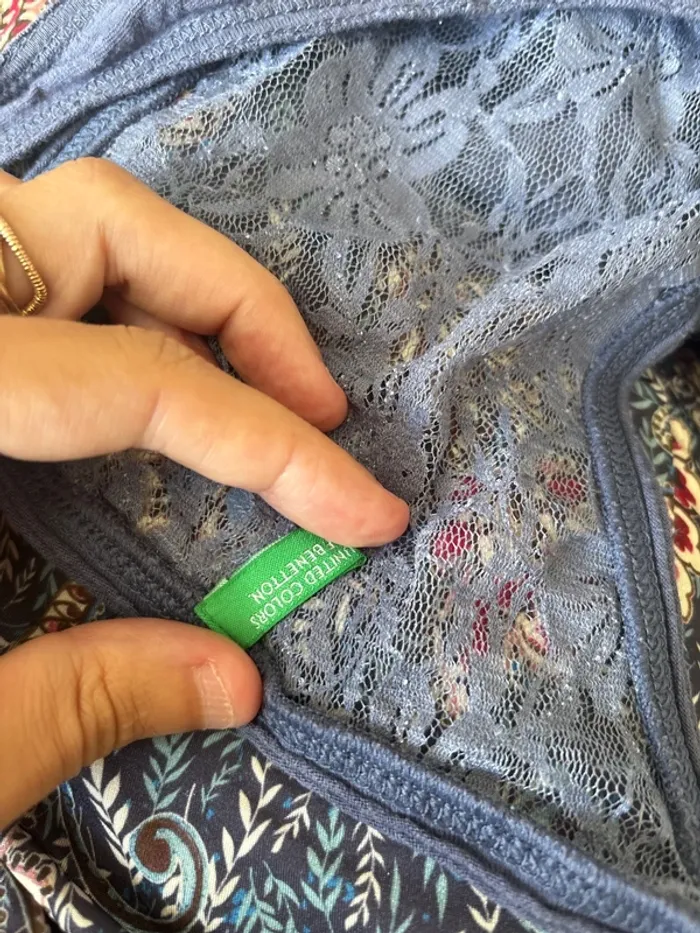 Robe longue bleu dos nu benetton été - photo numéro 6