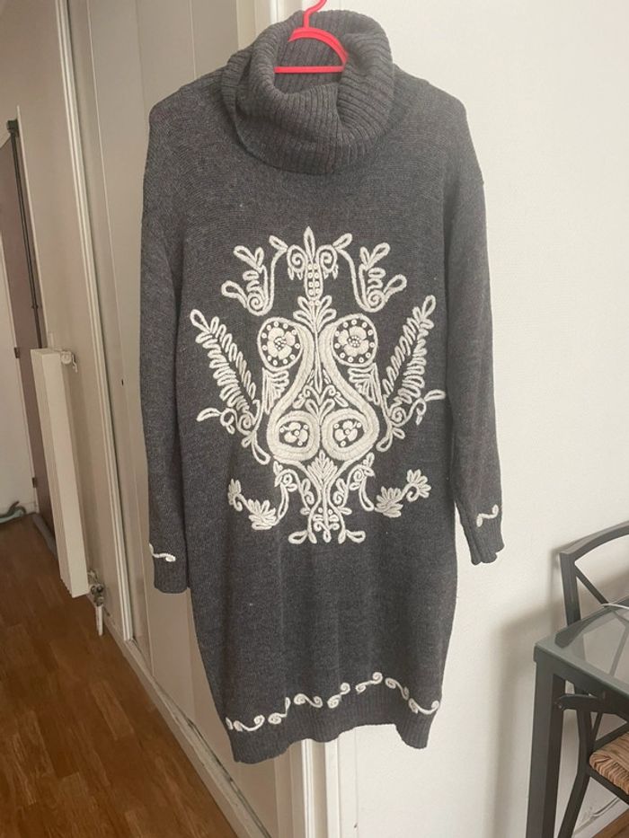 Robe à col roulé vintage René Derhy - photo numéro 3