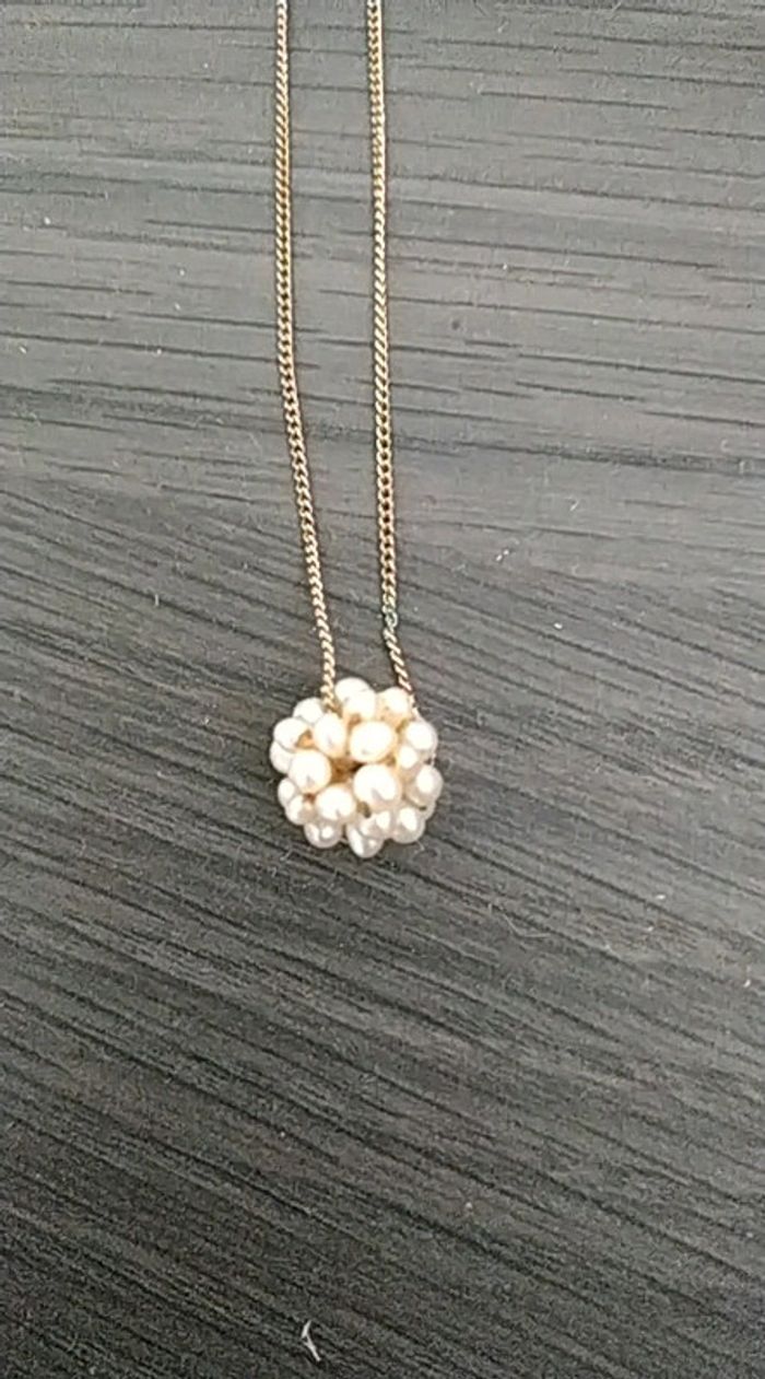 Chaîne avec pendentif perle - photo numéro 2