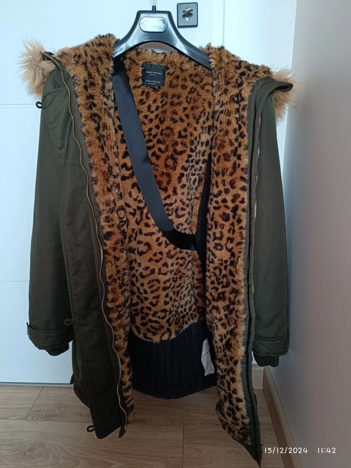 Parka trench Zara vert foncé - photo numéro 4