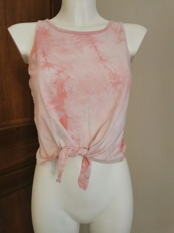 Débardeur rose tie and dye Gémo 16 ans
