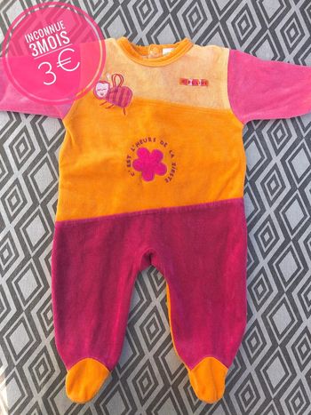 Pyjama grenouillère en 3mois
