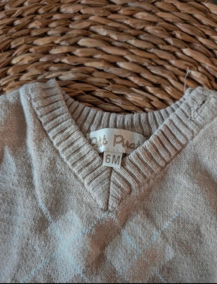 Lot chemises et gilet sans manches 6M - photo numéro 7