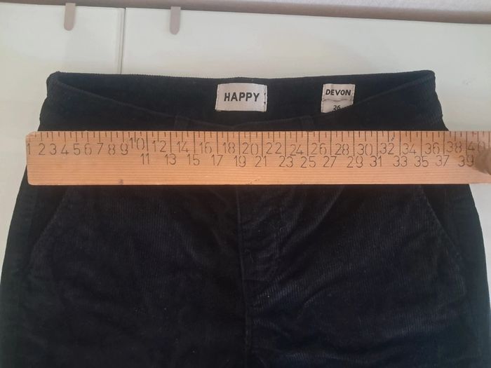 Happy pantalon velour noir pat d eph T. 36 en tbe - photo numéro 14