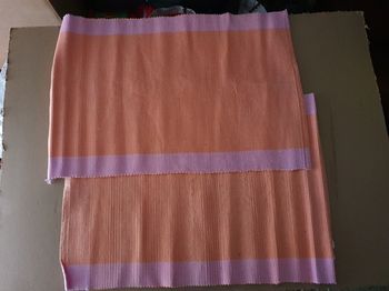 Lot de 4 sets de table casa rose vert