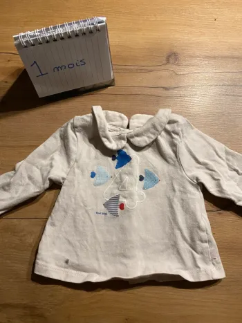 T-shirt manches longues 1 mois
