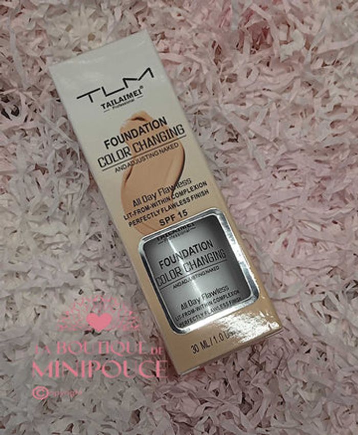 Maquillage fluide changement de couleur finition parfaite