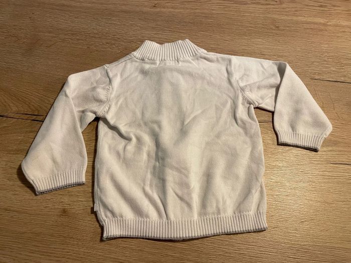 Gilet blanc obaibi 18 mois - photo numéro 2