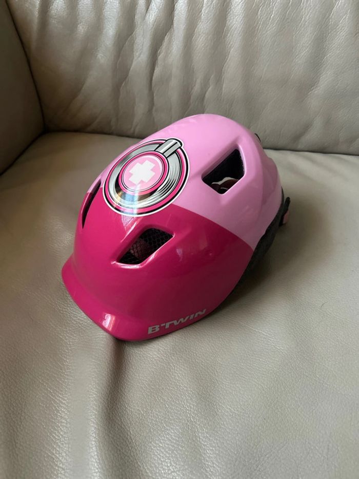 Casque vélo enfant Décathlon rose