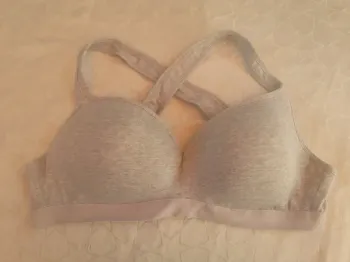Soutien-gorge sport dos croisé sans armatures 100D