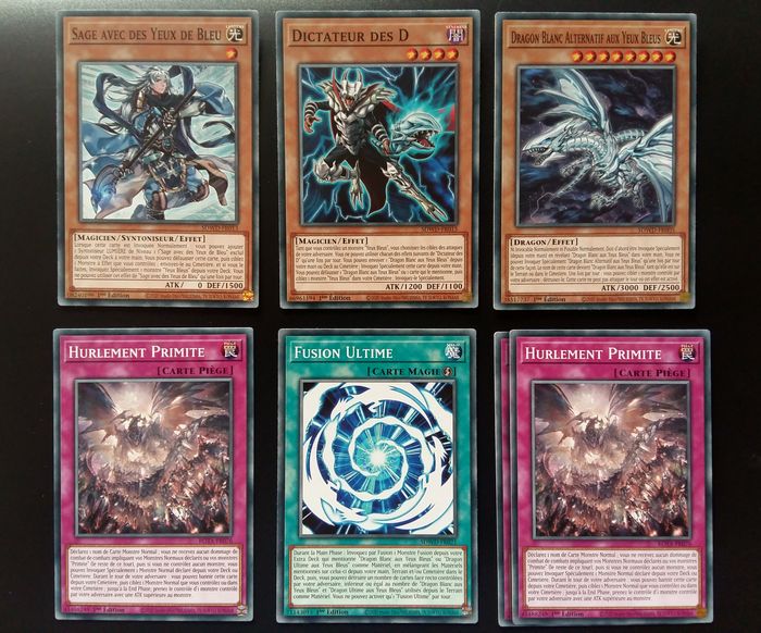 Yu-Gi-Oh Lot cartes Base Deck Dragon Blanc Primite - 1ère Édition FR - photo numéro 4