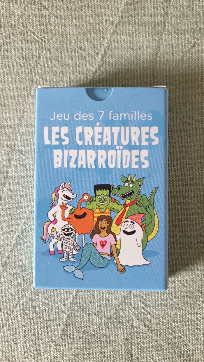 Neuf jouet cartes jeu de 7 familles les créatures bizarroides