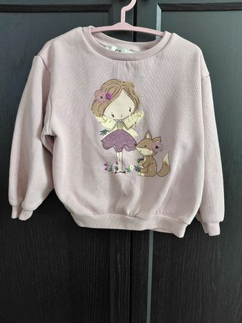 Pull fée et renard C&A taille 4ans 
