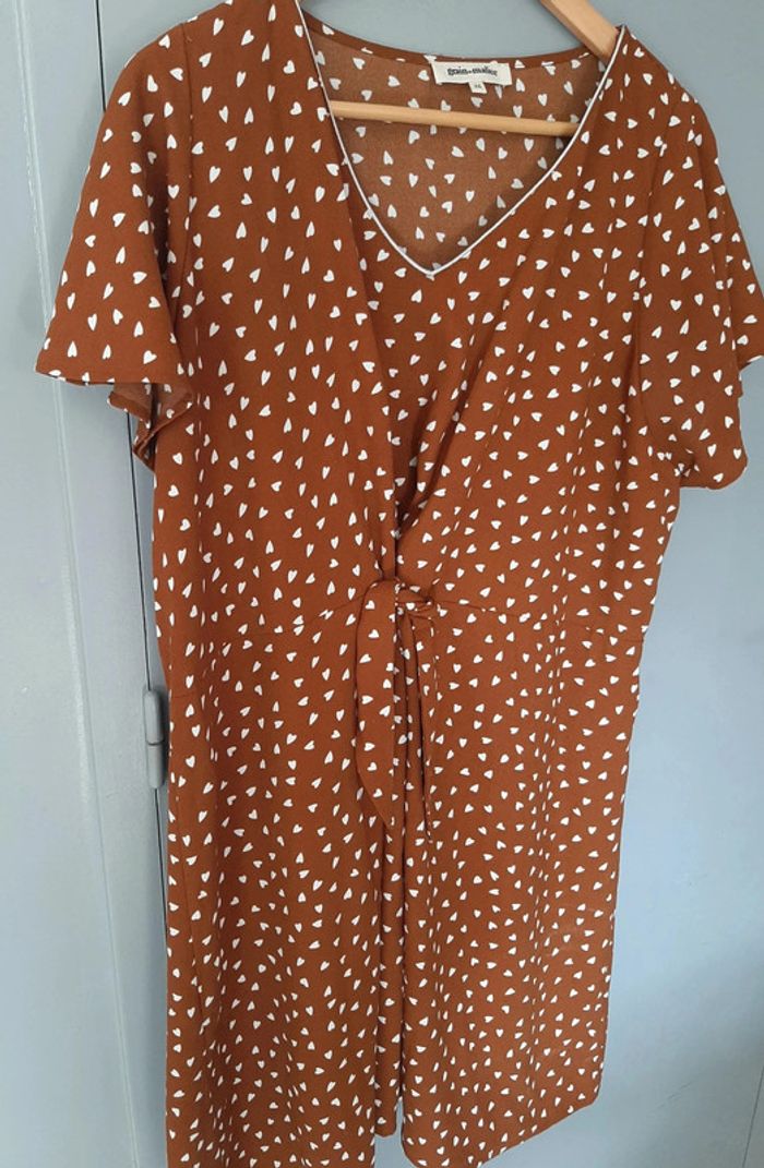 robe midi Grain de Malice marron taille 44 - photo numéro 2