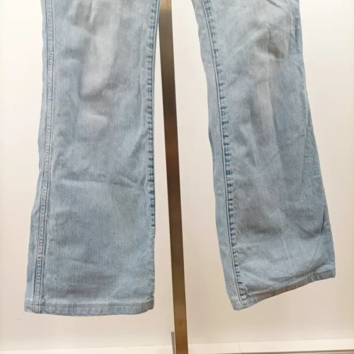 Jean Wrangler Westward bootcut taille 28 (38FR) L32 coupe flare bleu clair taille haute A1340 - photo numéro 6