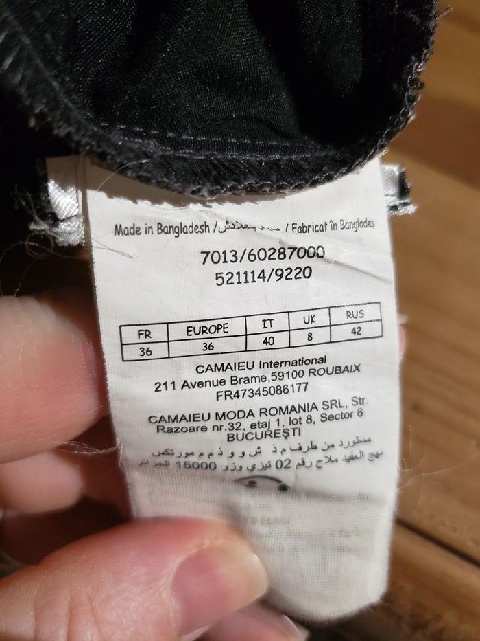 Pantalon décontracté noir gris - photo numéro 5