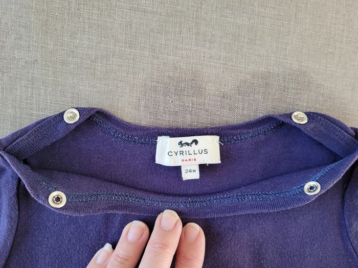 T-shirt/maillot de corps, taille 24 mois cyrillus. - photo numéro 2