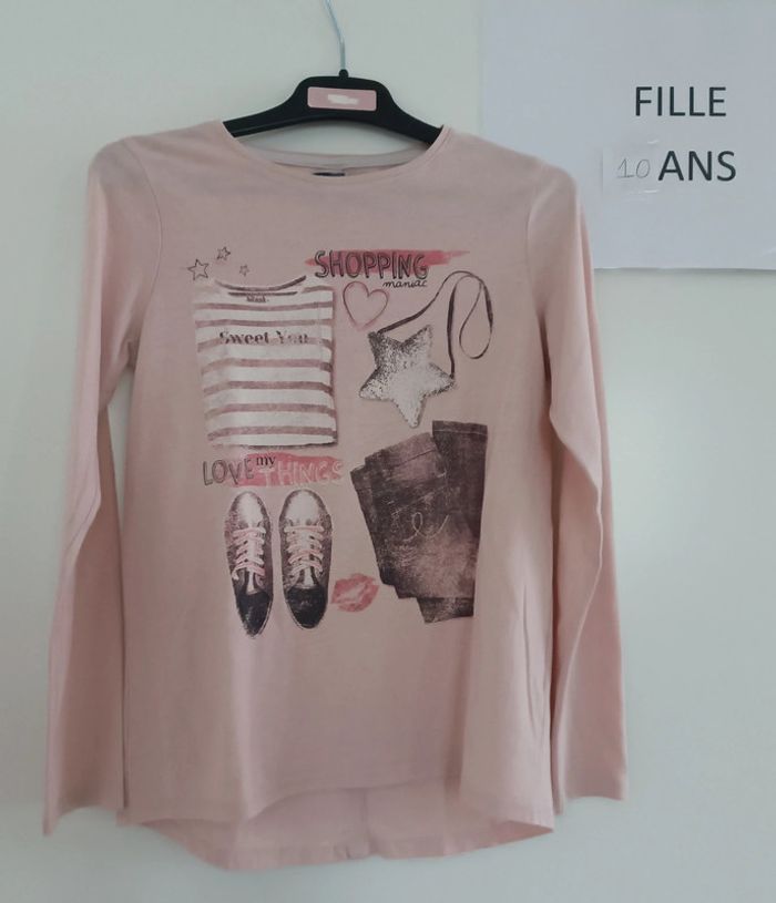 T-shirt ml Kiabi 10 ans