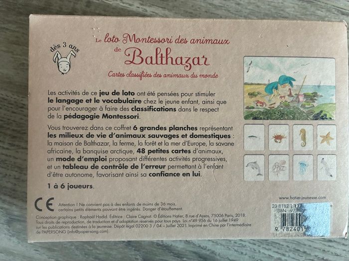 Loto des animaux Montessori - photo numéro 3