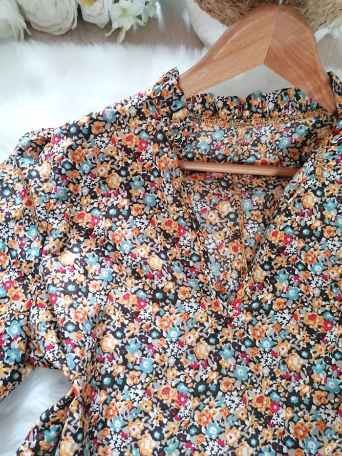 Blouse fleurie taille S - photo numéro 2