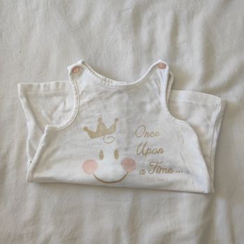 Robe bébé Smiley Baby 3 mois blanche bretelles été