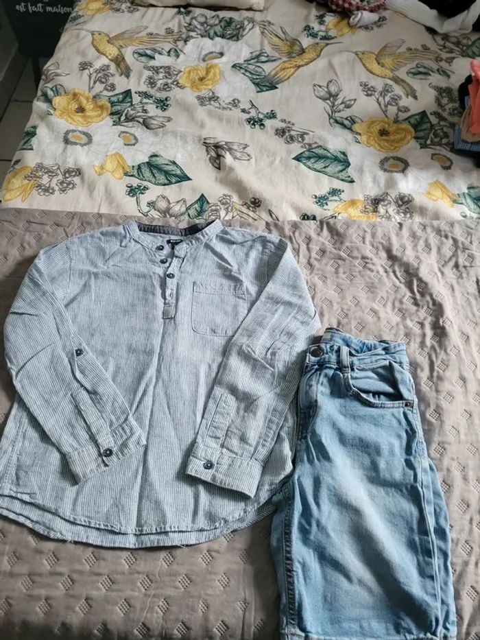 Bermuda et chemise 10 ans - photo numéro 4