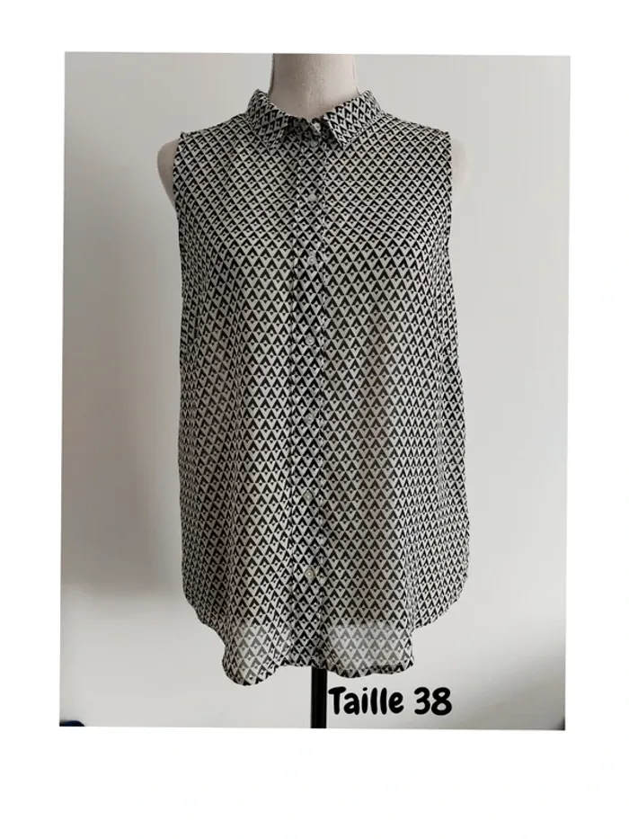 Blouse sans manches motif graphique H&M