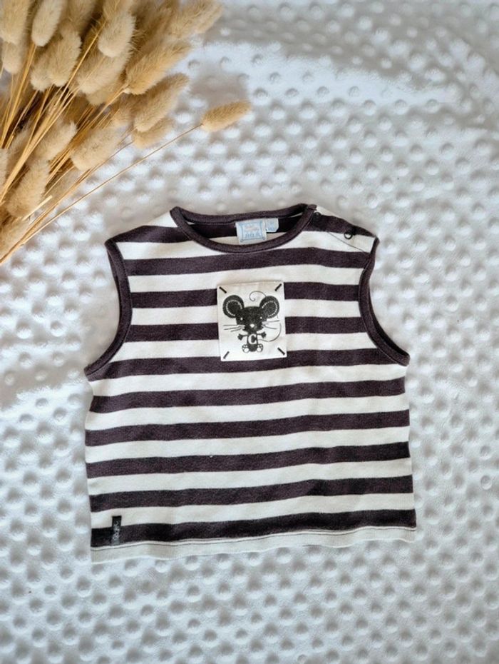 Tee-shirt sans manche 12 mois