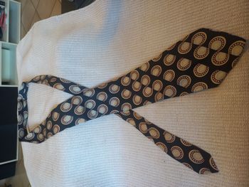 👔 Cravate vintage en soie Claude d’Arcy – Paris