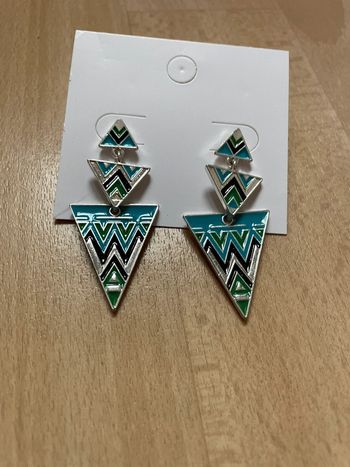 Boucles d’oreilles bleues