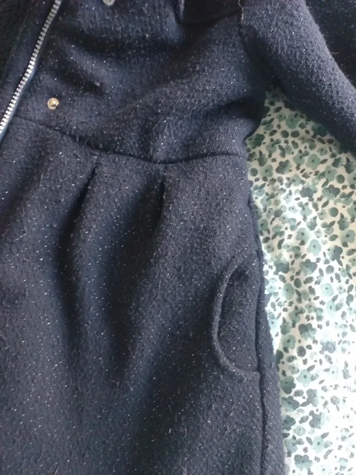 Manteau vertbaudet fille 7ans marine - photo numéro 6
