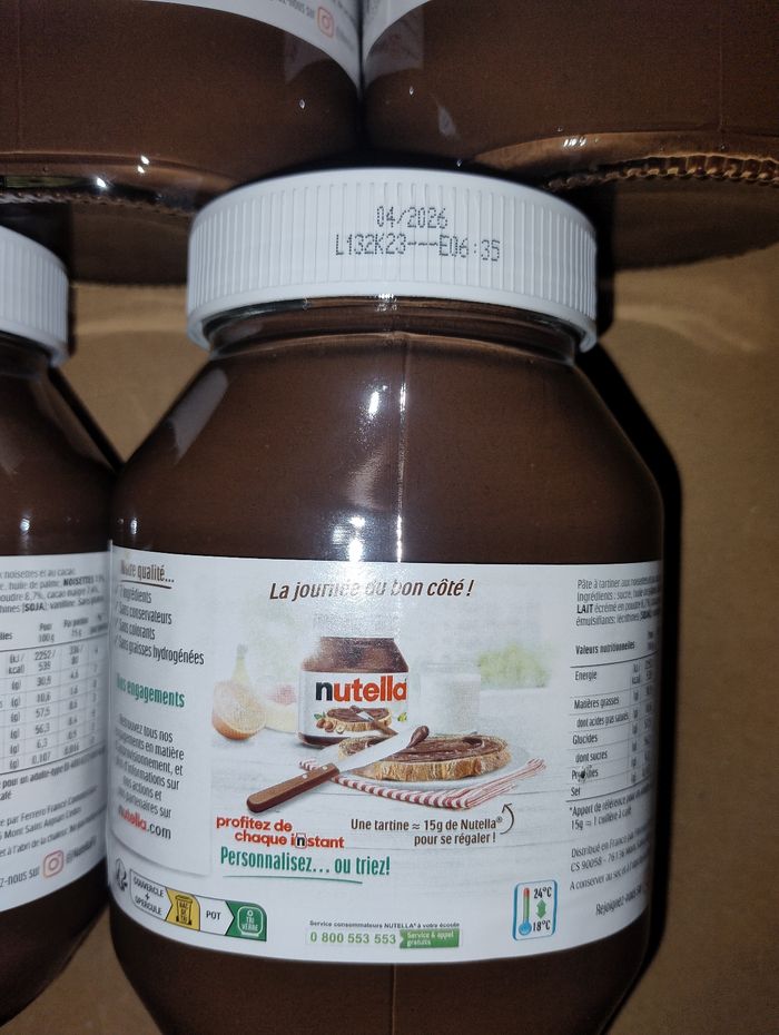 Nutella 5 x 1 kg (date limite de consommation 04/2026) - photo numéro 3