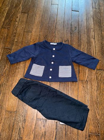 Gilet et pantalon Bout’chou 6 mois