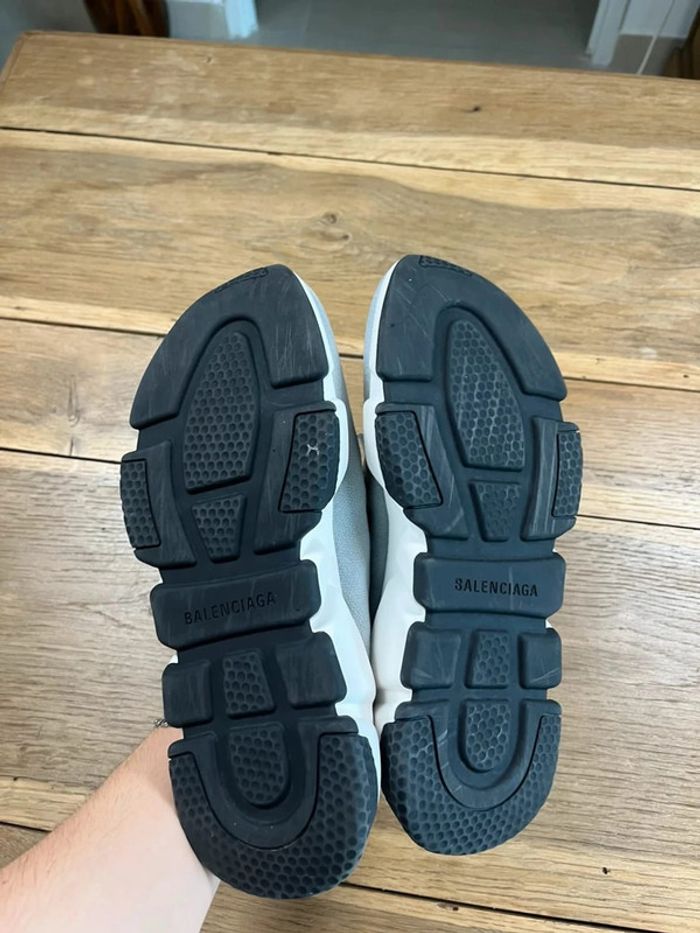 Balenciaga Speed Lace Up Trainer 'Grey' - photo numéro 5