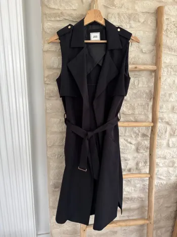 Trench noir sans manche Pimkie Taille S - 10 €
