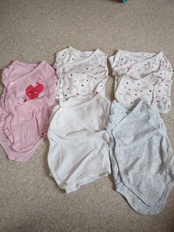 Lot de 5 bodies coeur In extenso