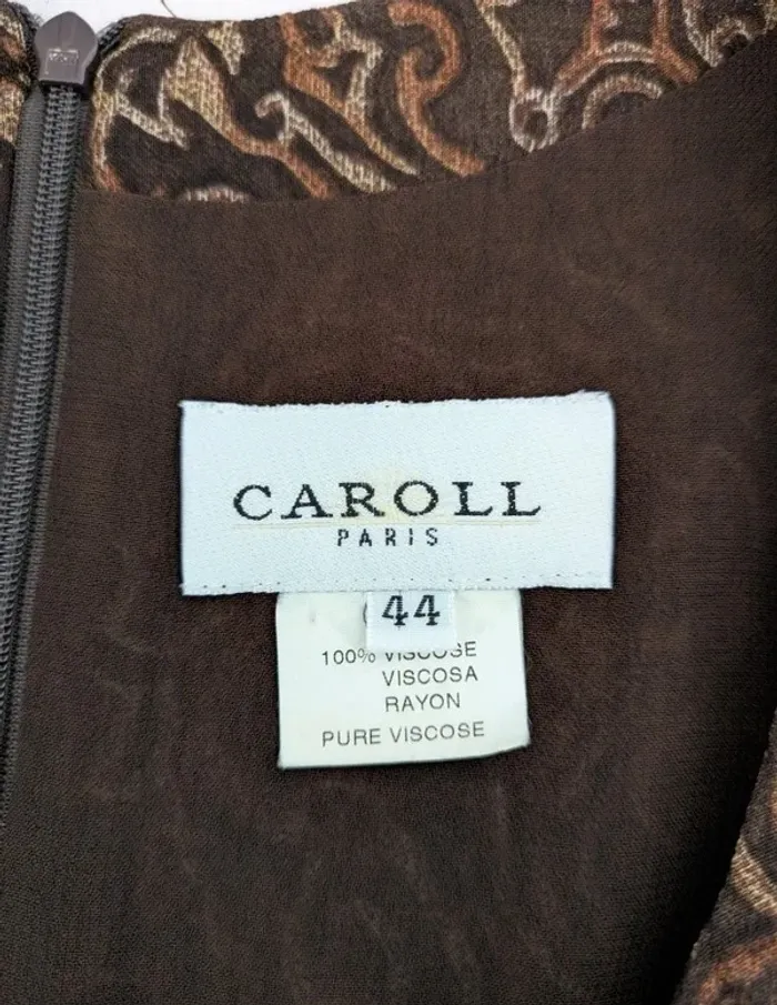 Robe longue vintage - Caroll - taille 42 - photo numéro 3