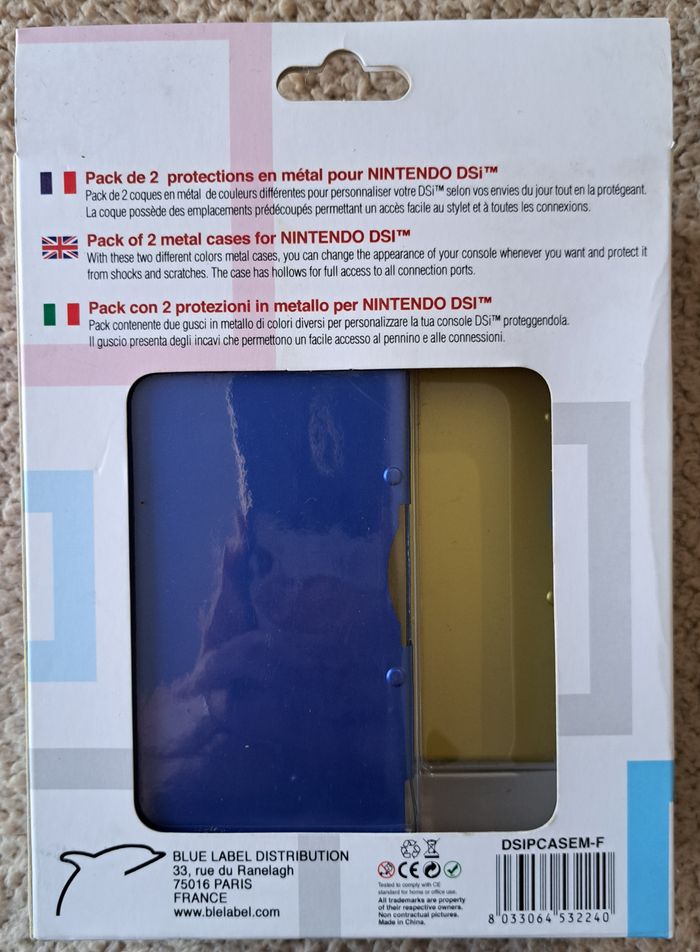 🎮 Pack de 2 protections en métal Nintendo DSi - photo numéro 2