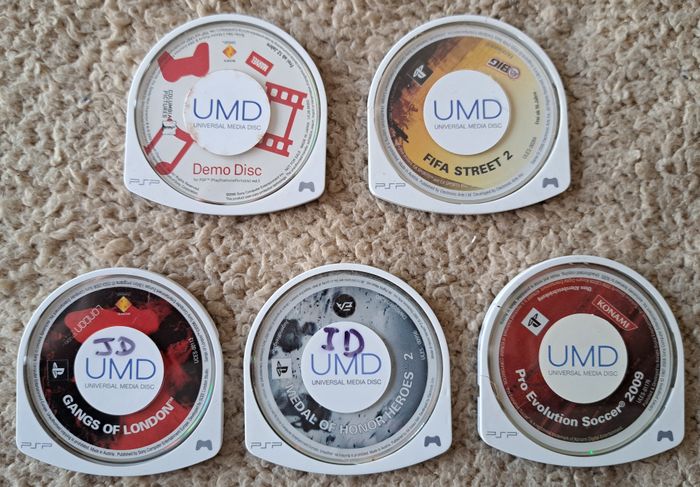 🎮 Lot de 5 jeux UMD en loose Sony PlayStation Portable PSP