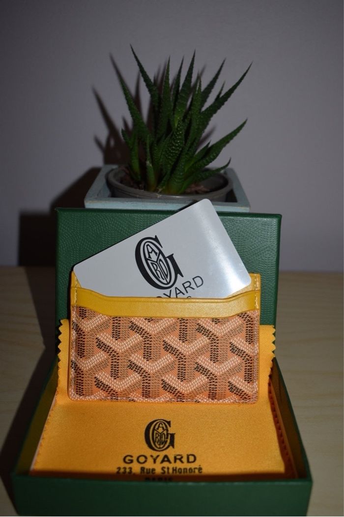 Porte carte goyard jaune