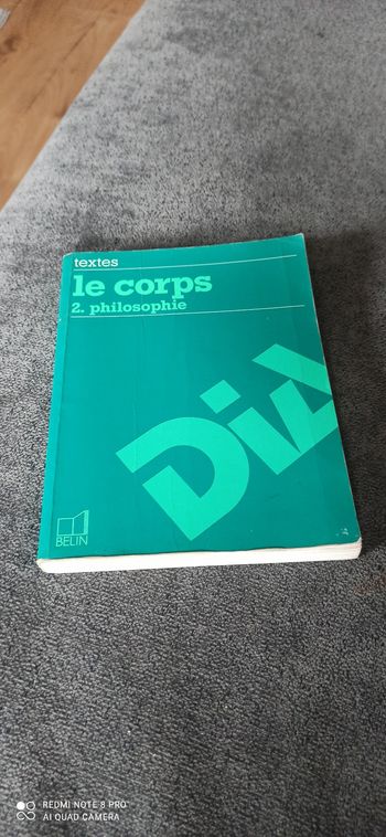 Livre Philo le corps