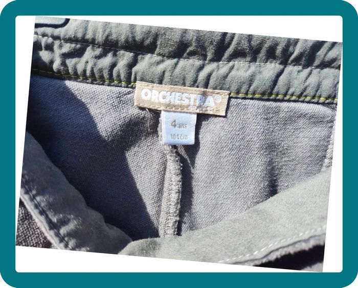 Pantalon 3/4 gris velours 4 ans Orchestra - photo numéro 9