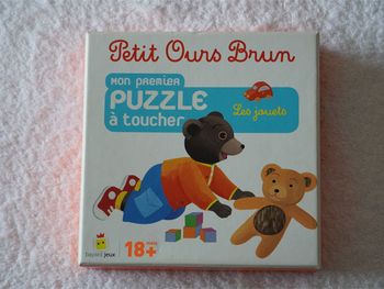 Jeu Petit Ours Brun "Mon premier puzzle à toucher" pour enfants (18 mois +)