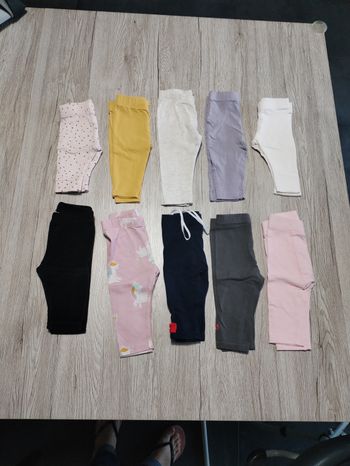 Lot de 10 leggings 3 mois fille