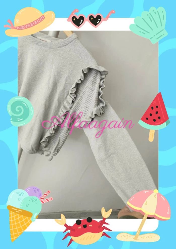 Pull gris catimini 8ans - photo numéro 7